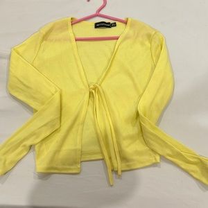 Pretty little thing yellow top